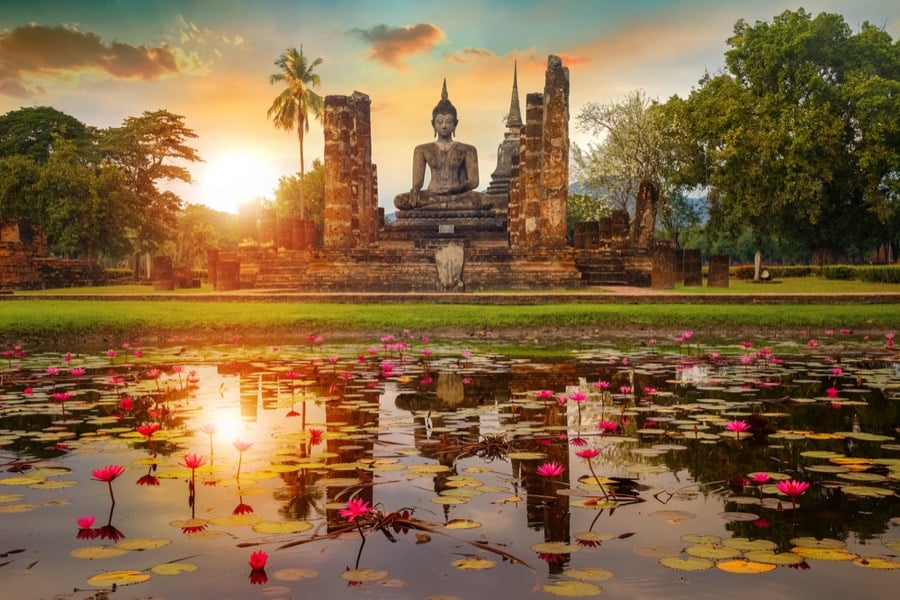 Wat Mahathat di Sukhothai